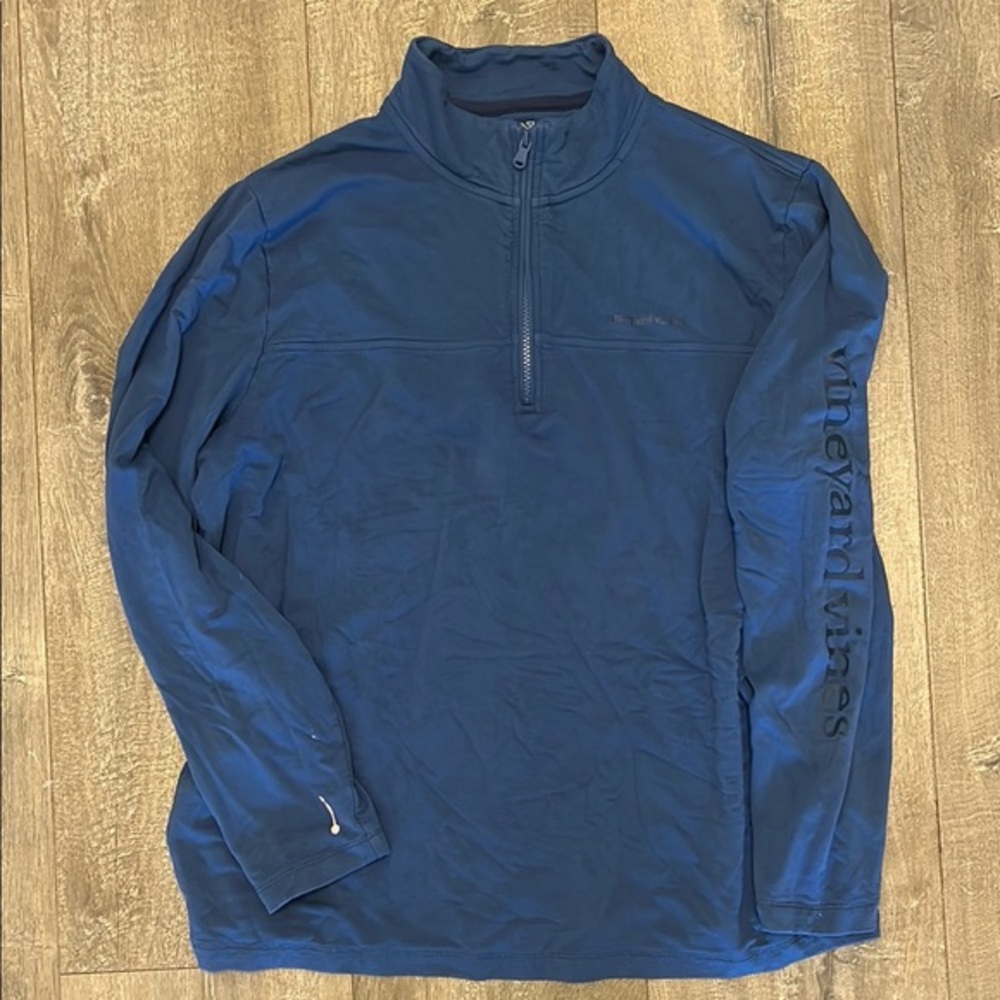 Vineyard Vines Men's Navy Quarter-Zip Jacket